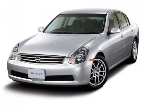 2D коврики EVA в салон на Nissan Skyline XI V35 седан, правый руль (2001-2004)