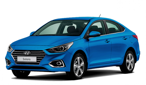 3D коврики EVA с бортами в салон  на Hyundai Solaris II (2017-н.в.)