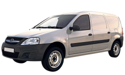 3D коврики EVA с бортами в салон  на Lada Largus фургон (2012-н.в)